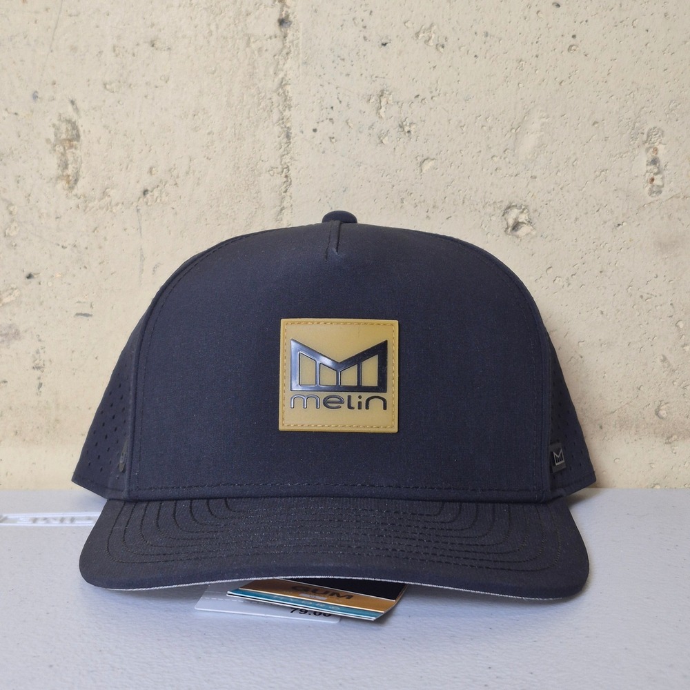 NWT Melin Odysea Hydro Hat Mens Classic Black Gum Collection Snapback
